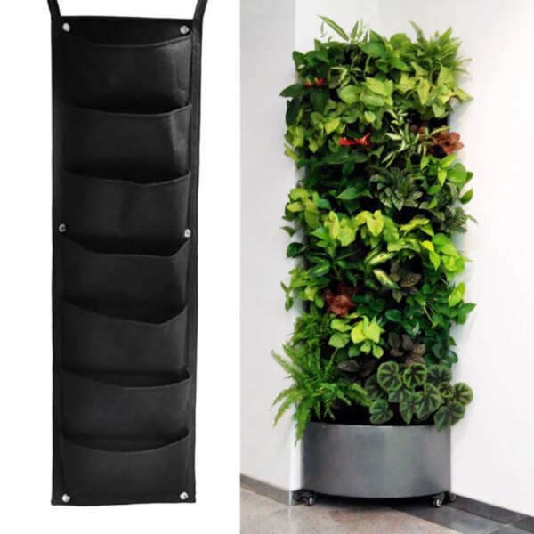 Fabric Raised Vertical Garden Bed Rectangle Breathable Planting Container Growth Bag Seedling Flower Pot Garden Supplies