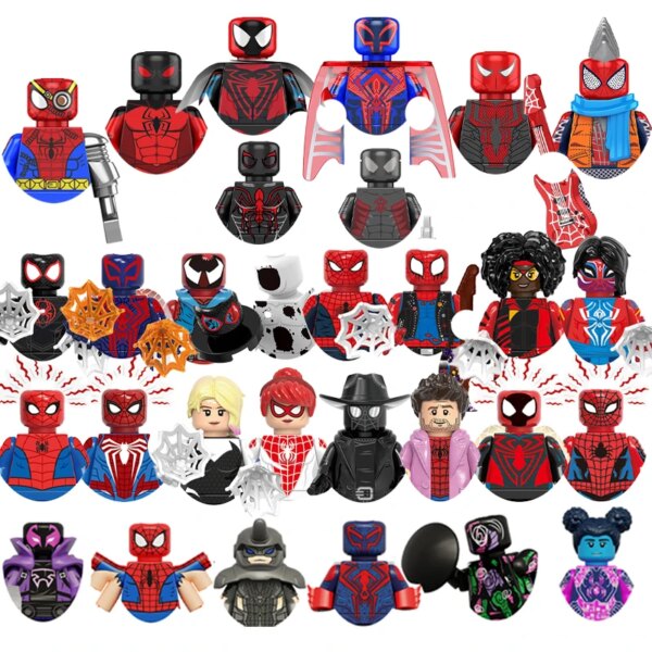 Disney Marvel Legends Spiderman 2077 Building Blocks MiniFigures Toys Bricks For Gifts Educational Diy Toys Christmas Gifts