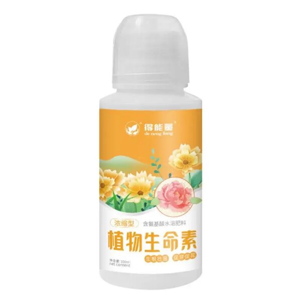 Liquid Fertilizer Plant Nutrient Liquid Fruits Vegetables Fertilize Amino Acid Water-Soluble Universal Leaf Growth 3.3oz Drip